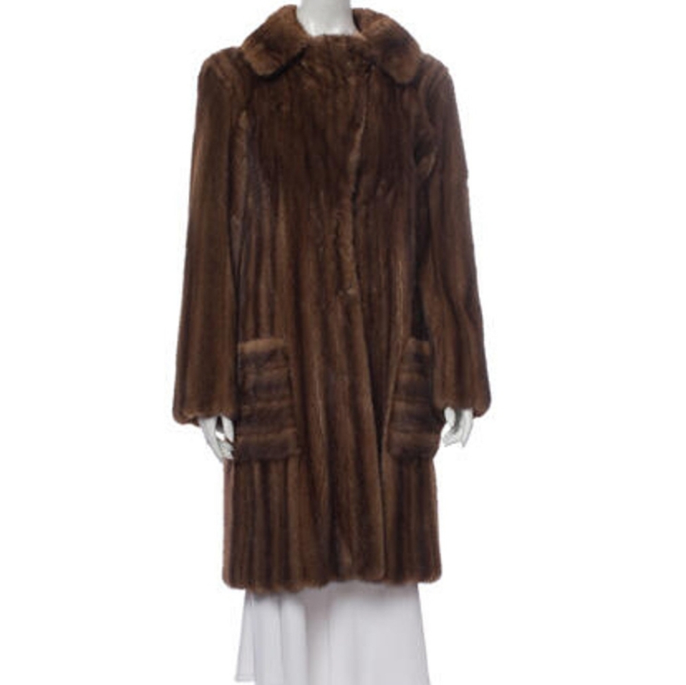 Michael Kors female mink stroller fur coat $15K MSRP *real fur*